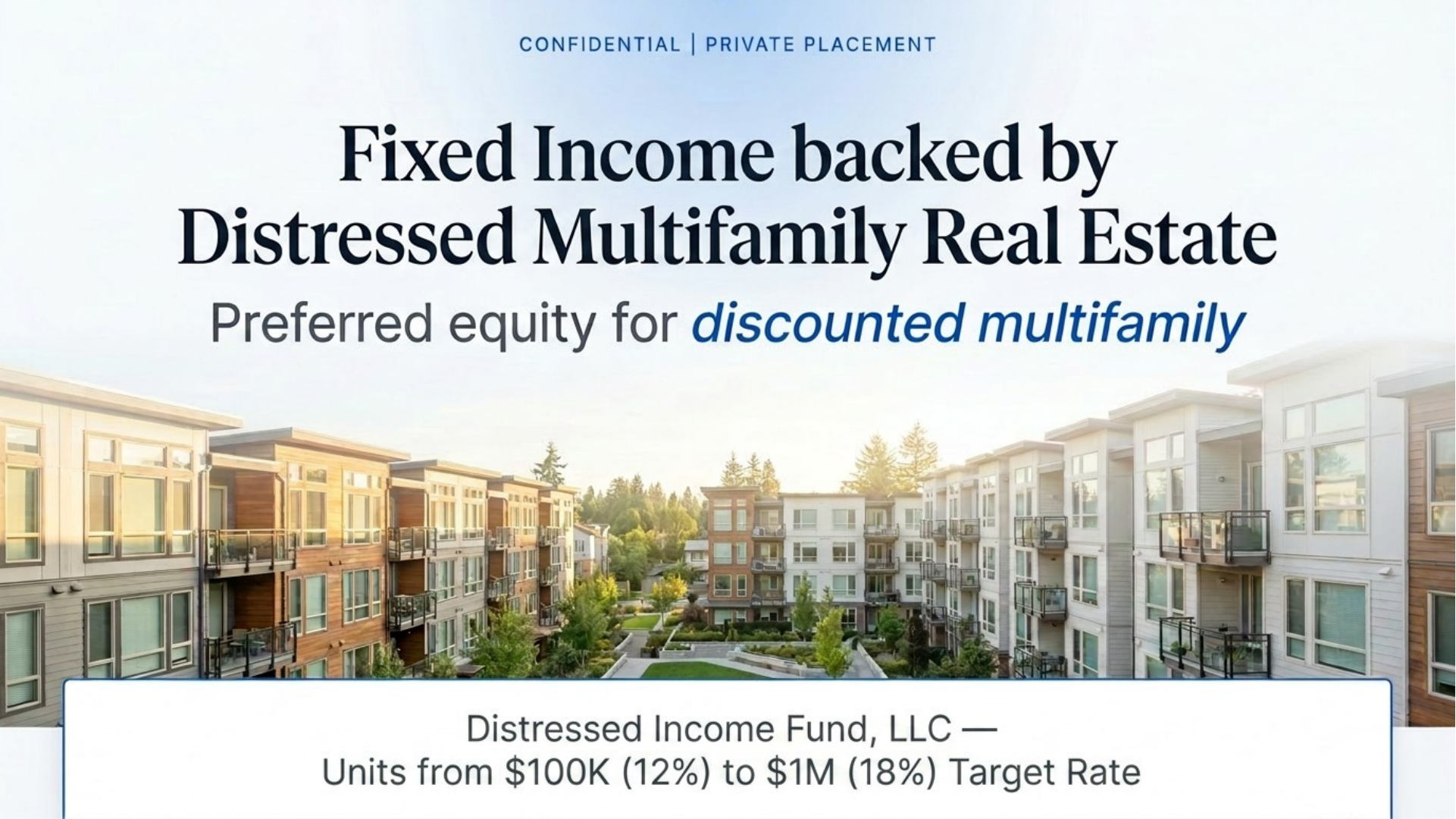 Cover — Distressed Income Fund, LLC